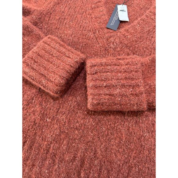 NEW Chunky Banana Republic Melli Alpaca Blend Sweater Deep Copper Women's L $189 - Picture 10 of 10